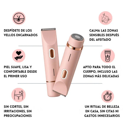Depiladora Doble cabezal 2 en 1 Portatil